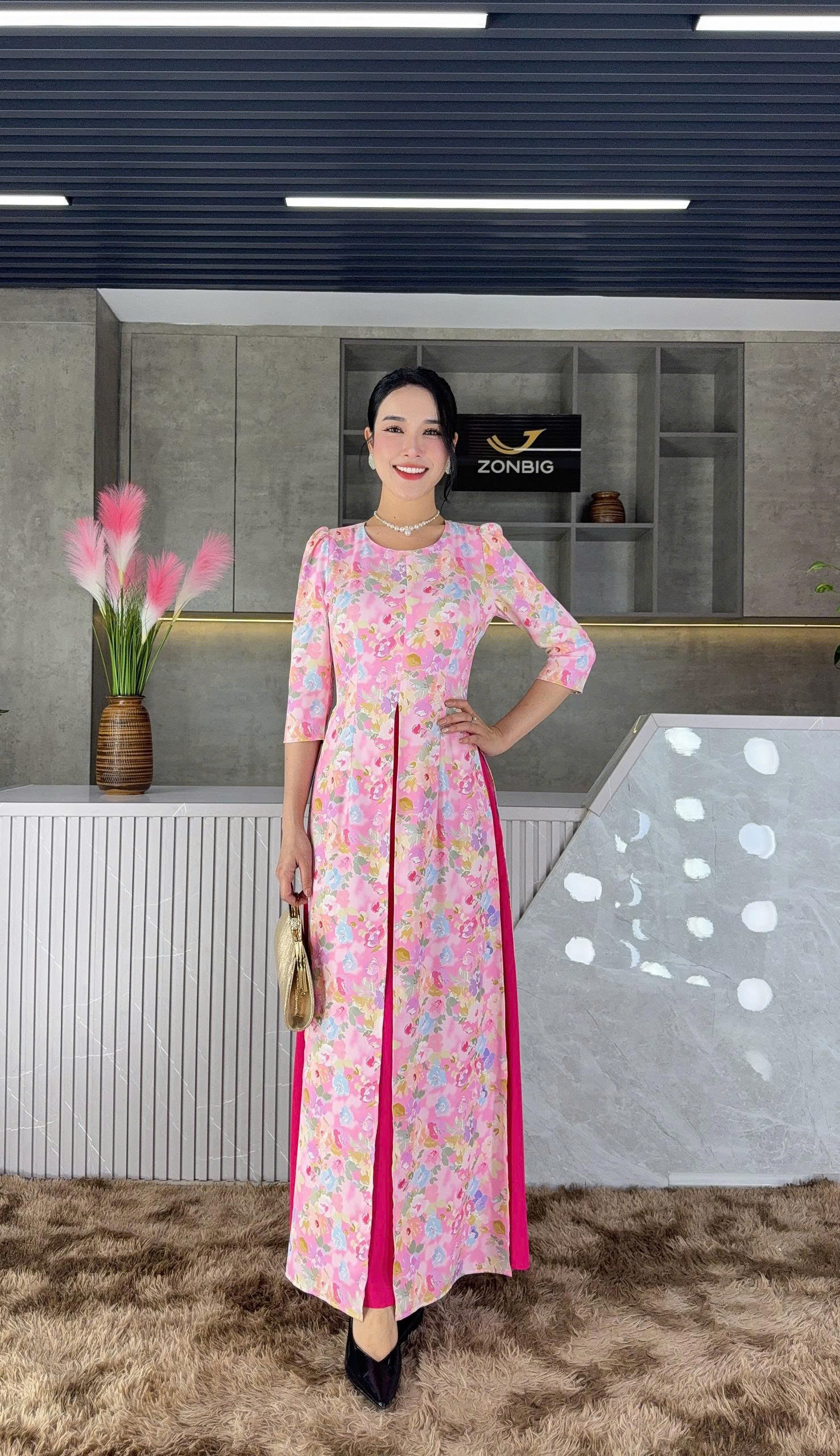 Đầm giả áo dài - Y2080 - Thương hiệu Zonbig_thumbnail_0