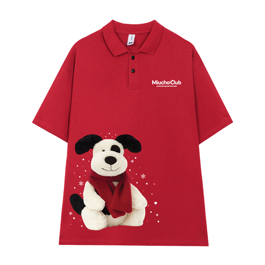 Áo polo nữ giáng sinh noel form rộng vải cotton co giãn thoáng mát PLD1714 Miucho in mix_thumbnail_7