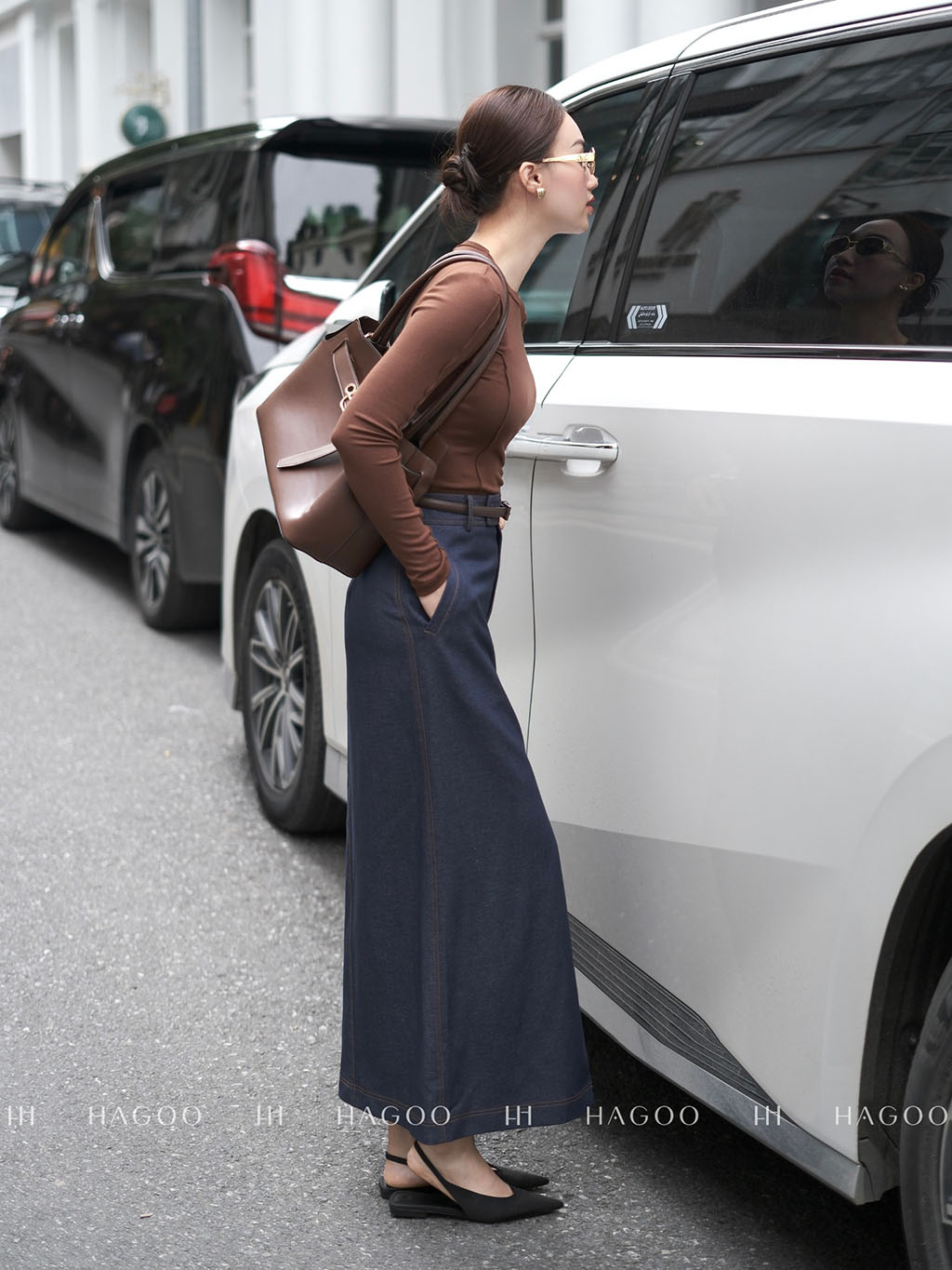 Áo thun cổ tròn bấu ly bèo HAGOO_thumbnail_5