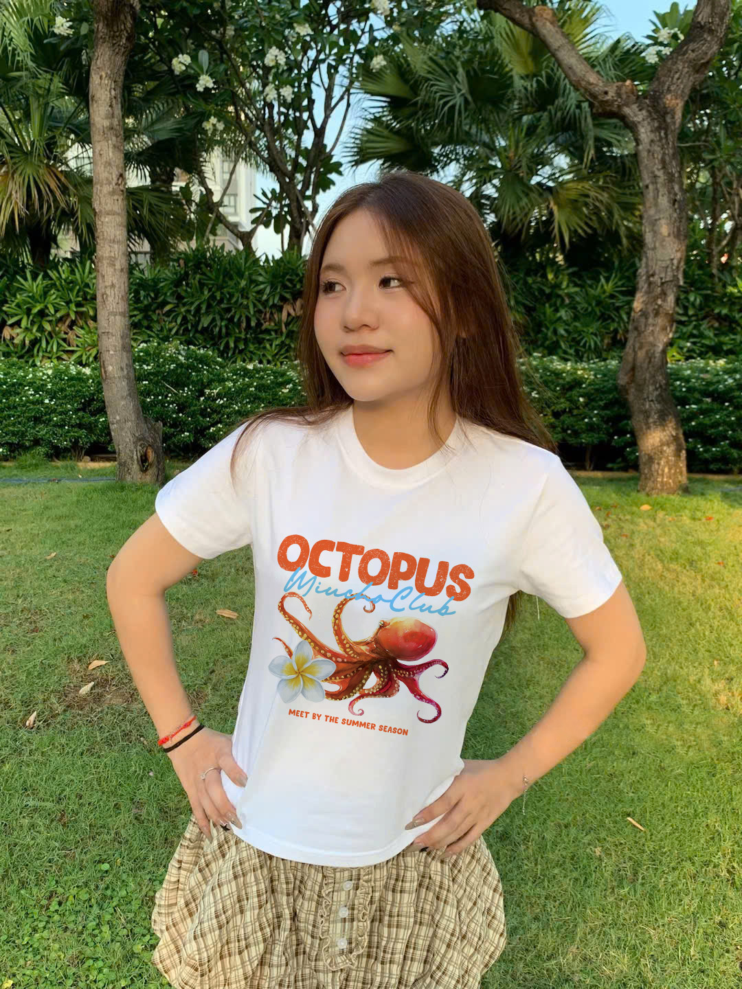 Áo baby tee form ôm hè biển 2229 Miucho cổ tròn vải cotton 4 chiều co giãn thoáng mát in mix_thumbnail_5