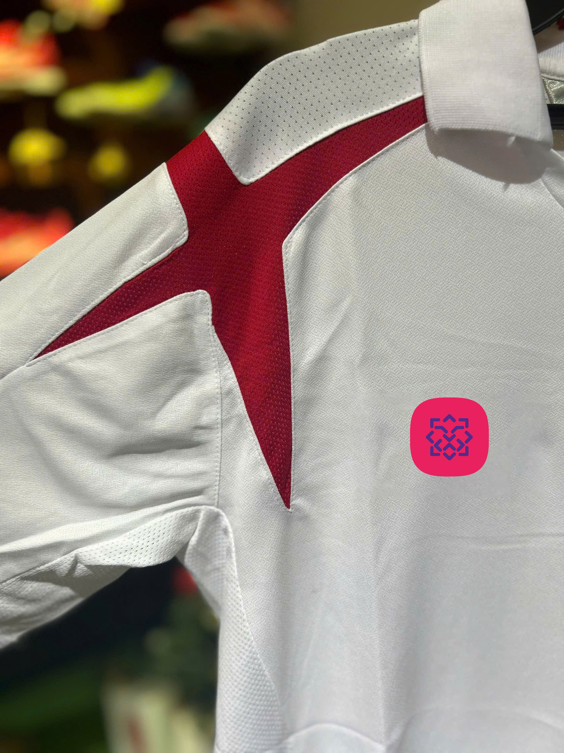 Áo Retro tuyển Anh sân nhà trắng 2006_thumbnail_4