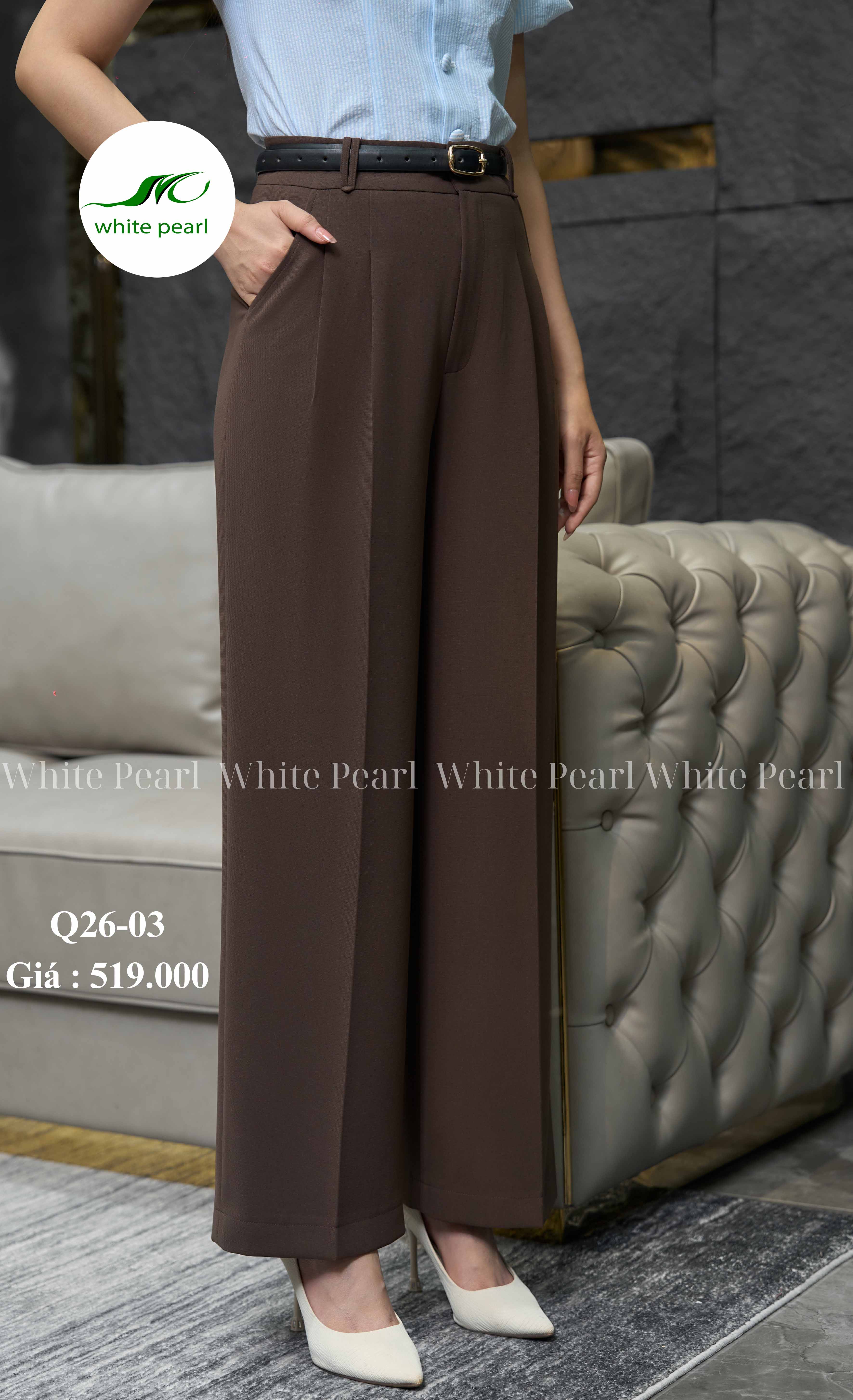 Quần suông 2 ly bật thời trang công sở nữ cao cấp White Pearl_thumbnail_1