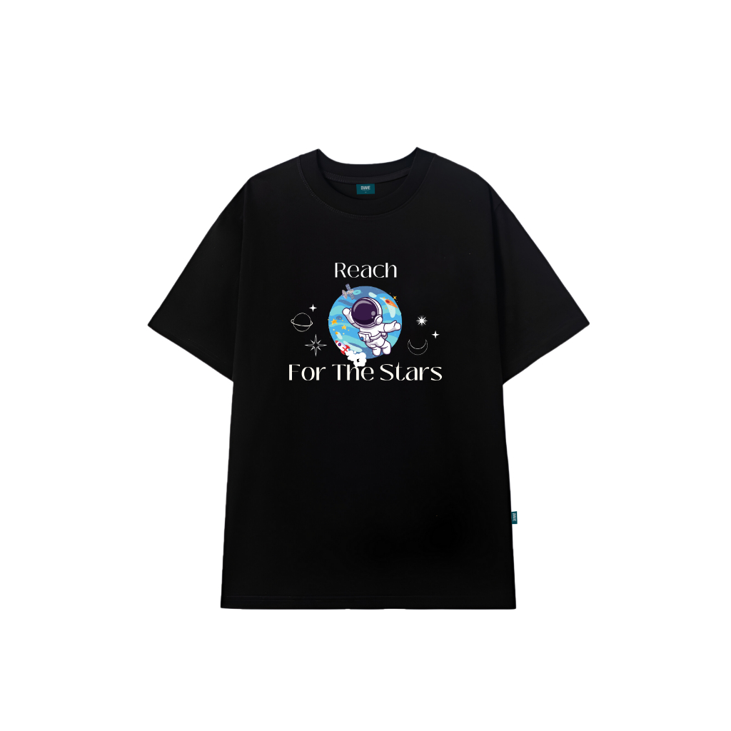 Áo thun oversize nam nữ local brand 𝐖𝐞 𝐓𝐞𝐞 Reach for the stars - WU0826_thumbnail_1
