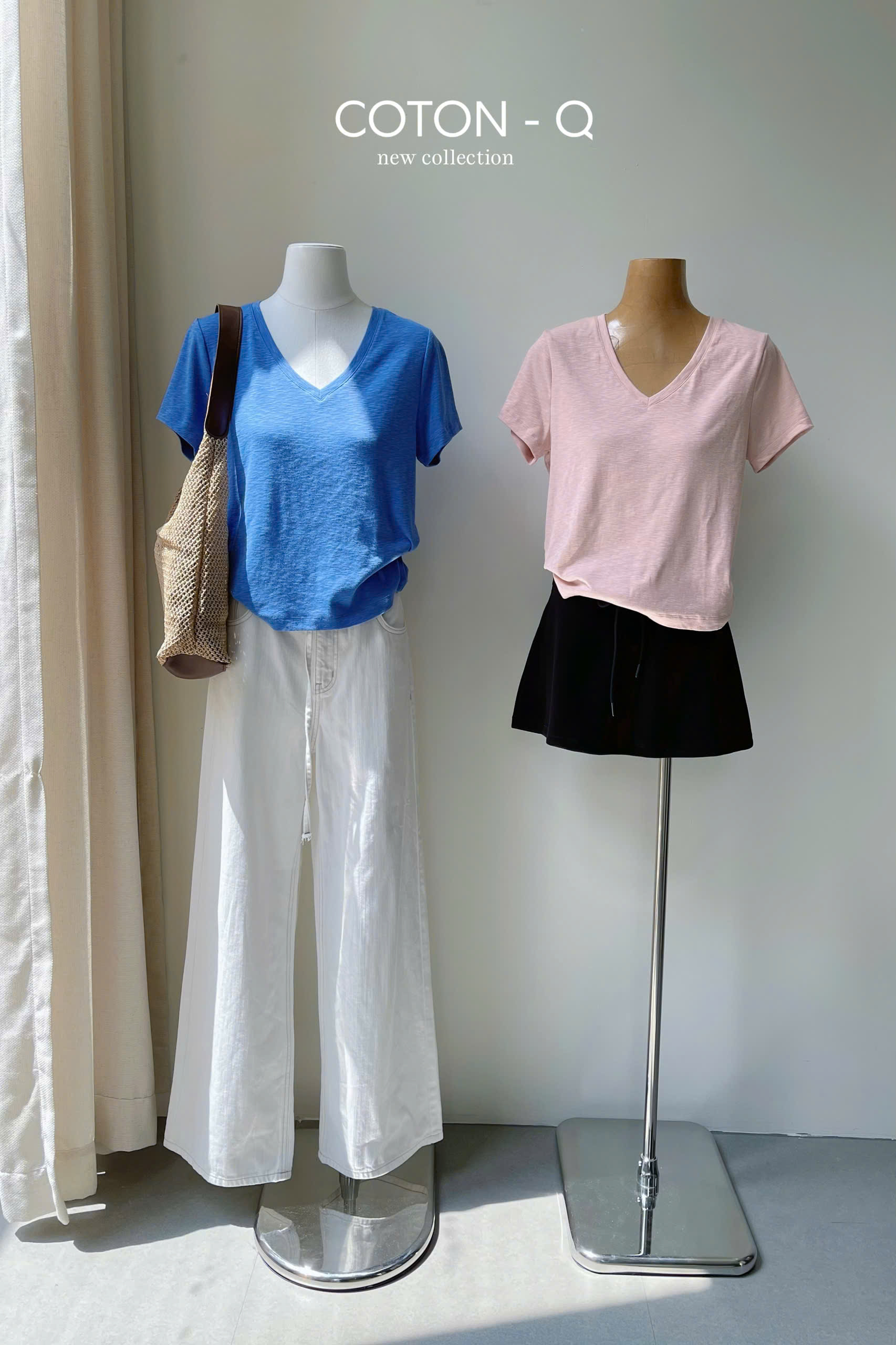 Áo thun xước cổ tim ( ĐEN ) - TRỘN CHIỀU DÀI_thumbnail_3