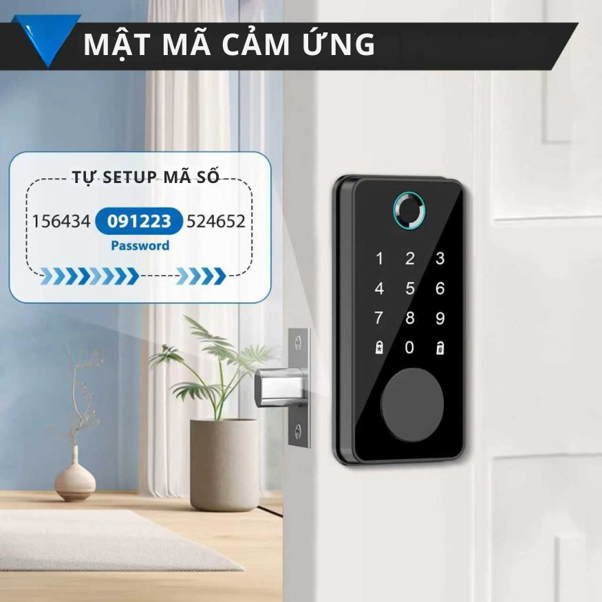 Khóa Cửa Thông Minh Kachi MK44 – Mở Khóa App Tuya + Vân tay + Chìa khóa + Thẻ từ + Mã số_thumbnail_7