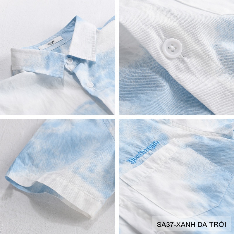 SA37 - Áo sơ mi nam tay ngắn cổ lật in hoa tie-dye phong cách Hàn Quốc mùa hè_thumbnail_16