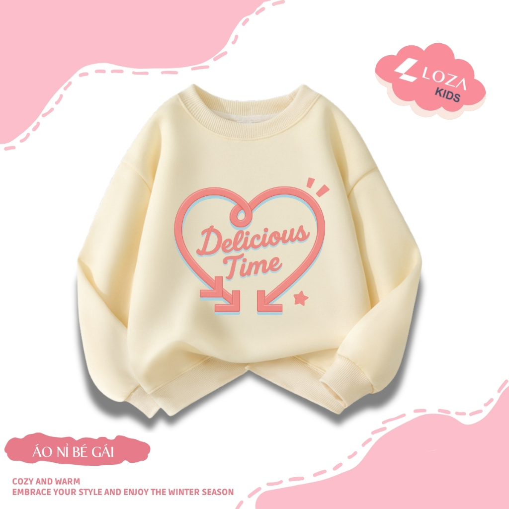 Áo sweater bé gái in nhiều hình dễ thương -  Loza Kids IN001_thumbnail_6