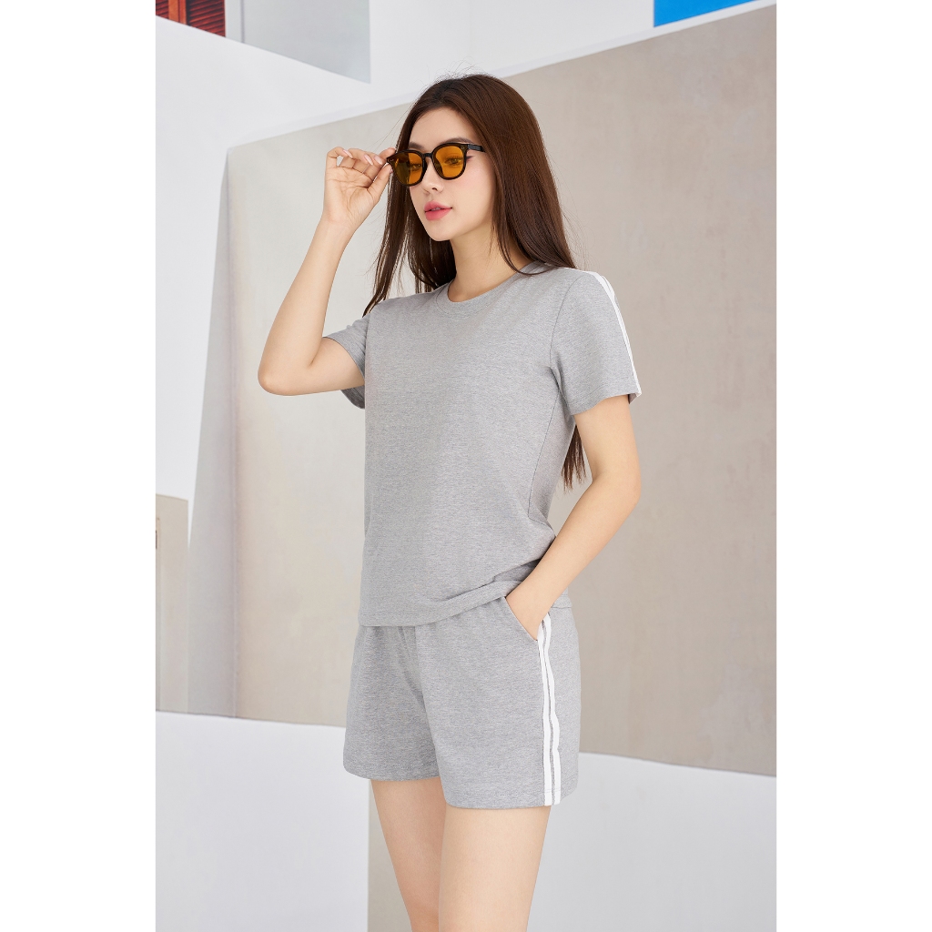 [Form vừa]  Set đồ nữ LOZA - Đồ bộ nữ gồm quần áo cộc tay chất liệu cotton 4 chiều PB87_thumbnail_2