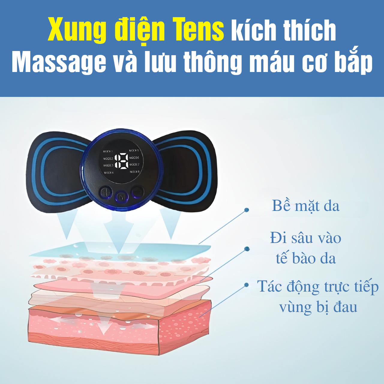 Miếng Dán Massage Xung Điện