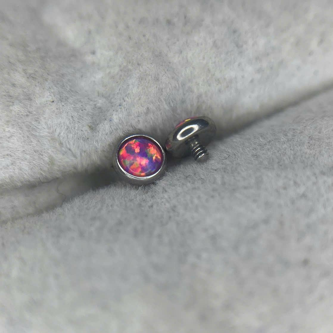 Charm cấy thép y tế opal tím size 4 thân 1.2._thumbnail_2