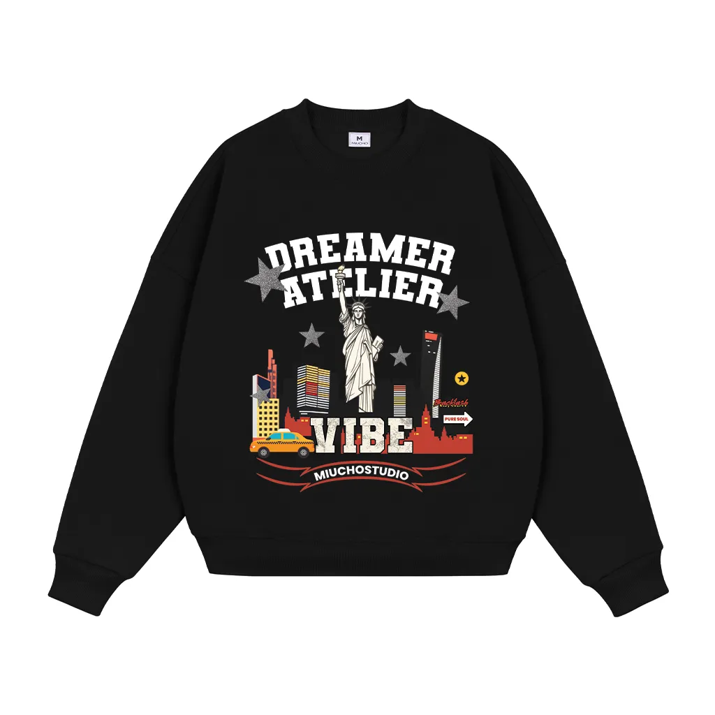 Áo Sweater nam form boxy Miucho Club nỉ 2 da mềm mại thoáng mát Dreamer Atelier in mix 2818_thumbnail_10