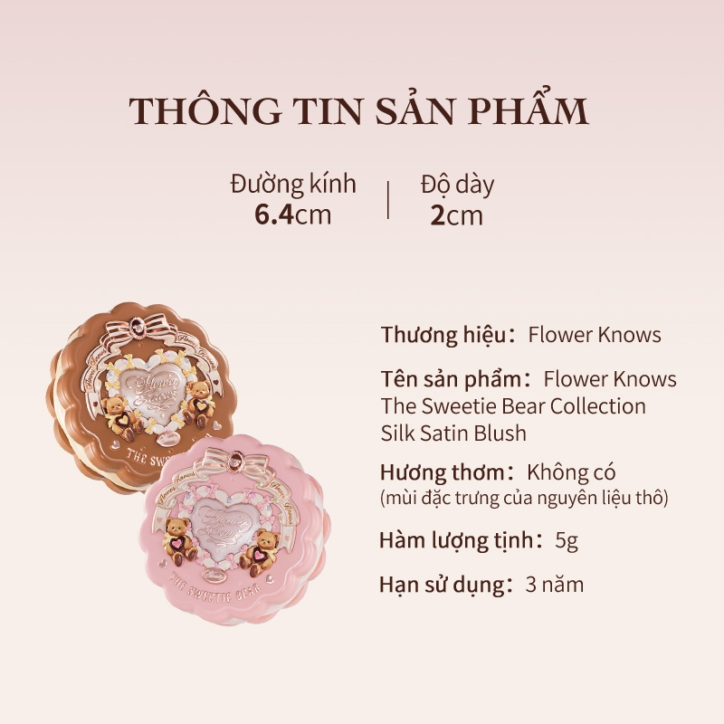 [FLOWER KNOWS] Phấn má hồng Flower Knows Sweetie Bear_thumbnail_5
