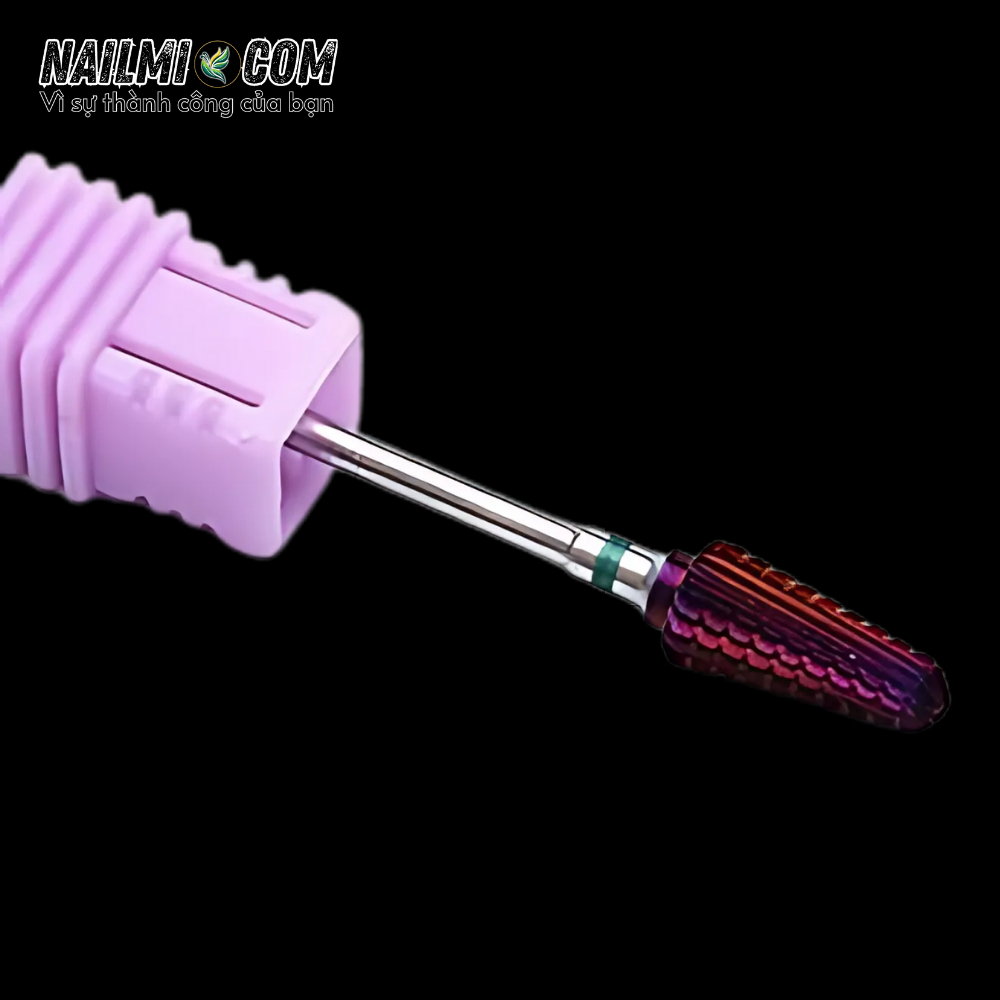 Đầu mài - đầu bo, hình thang - titan - màu tím - 3/32 Large Pink (4XC)_thumbnail_1