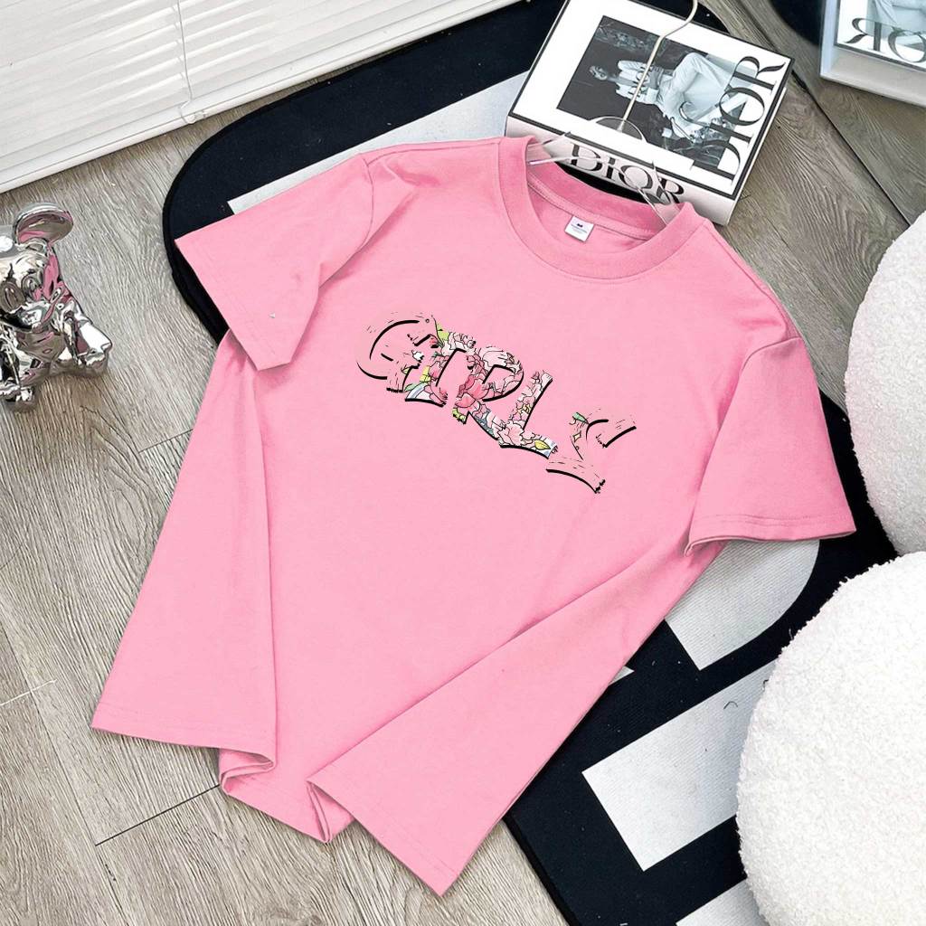 Áo thun nữ form vừa regular ARD555 Miucho Chic cotton cổ tròn in typography_thumbnail_11