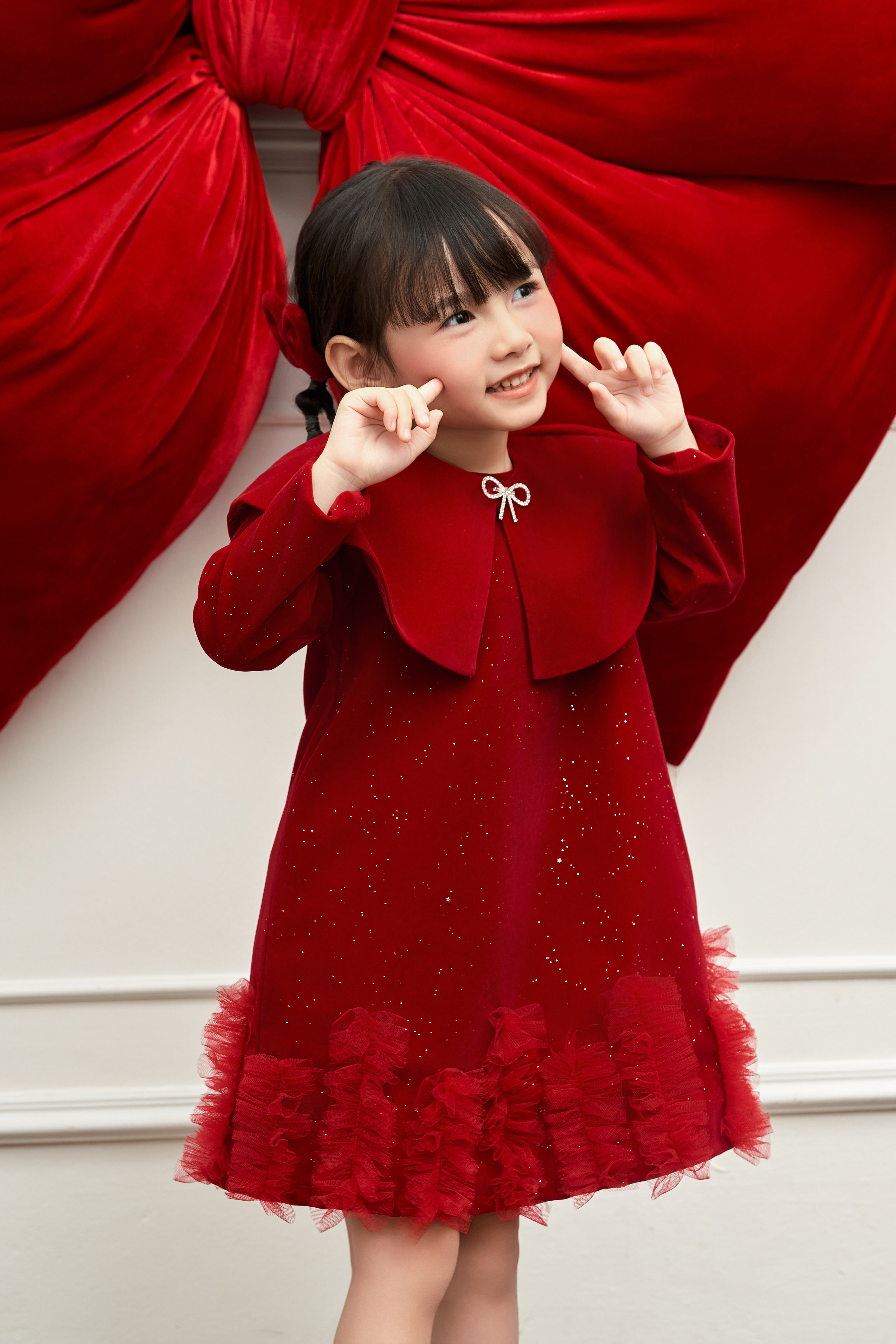 Váy nhung sequin kèm áo choàng_thumbnail_4