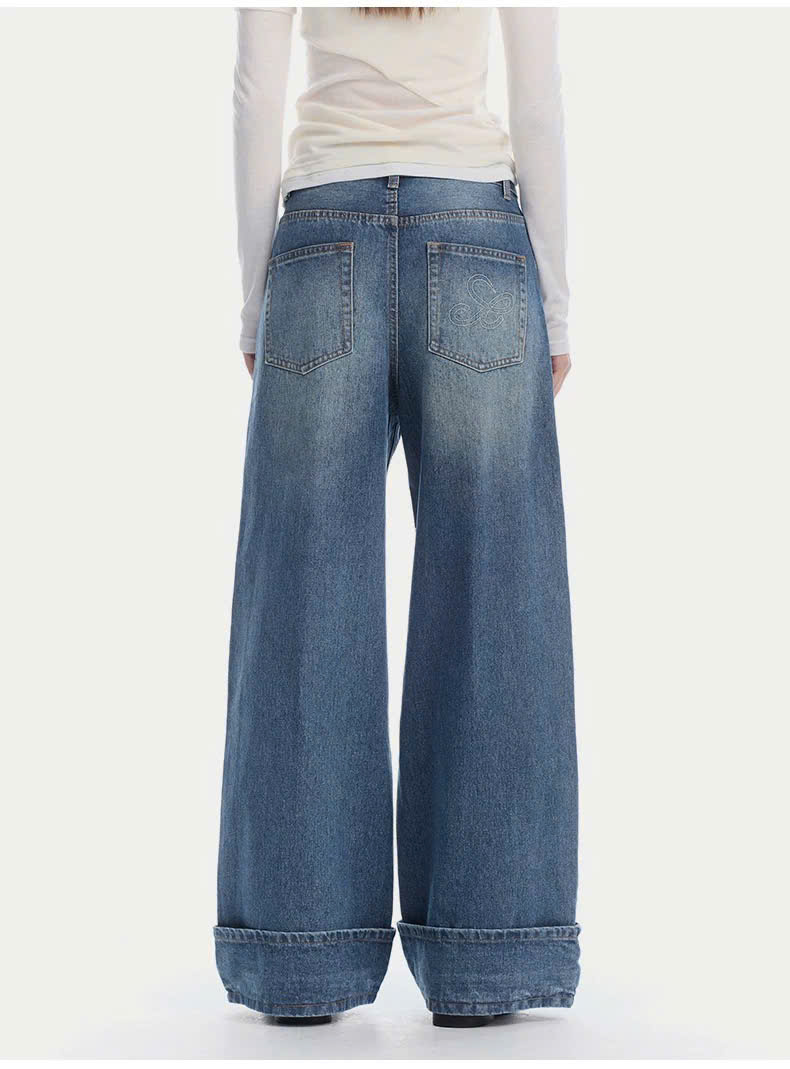 C624 QUẦN JEAN SUÔNG GẬP GẤU SEGI - SALE ( 25/05 )_thumbnail_2