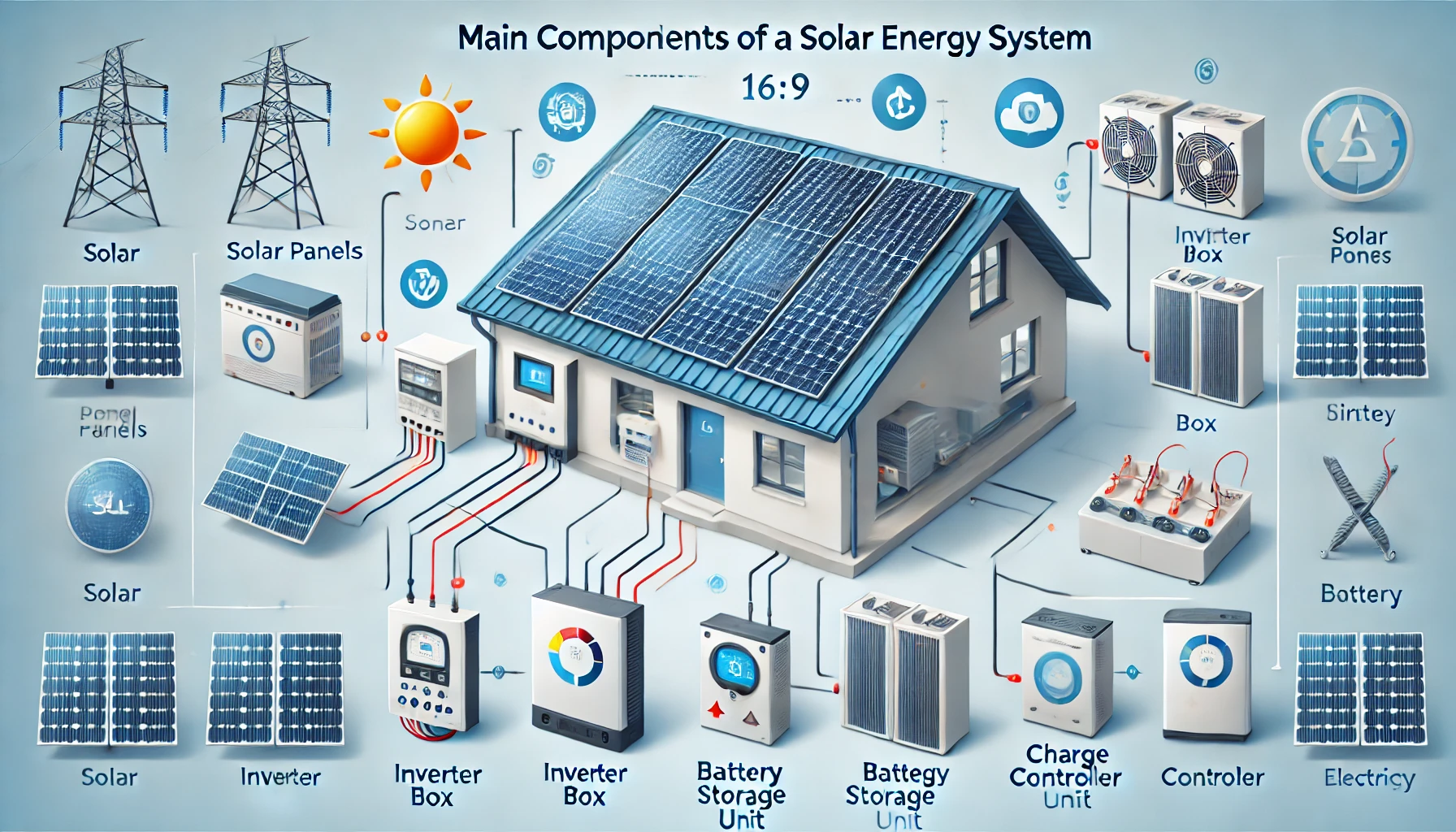 Các Thành Phần Chính Trong Một Hệ Thống Năng Lượng Mặt Trời