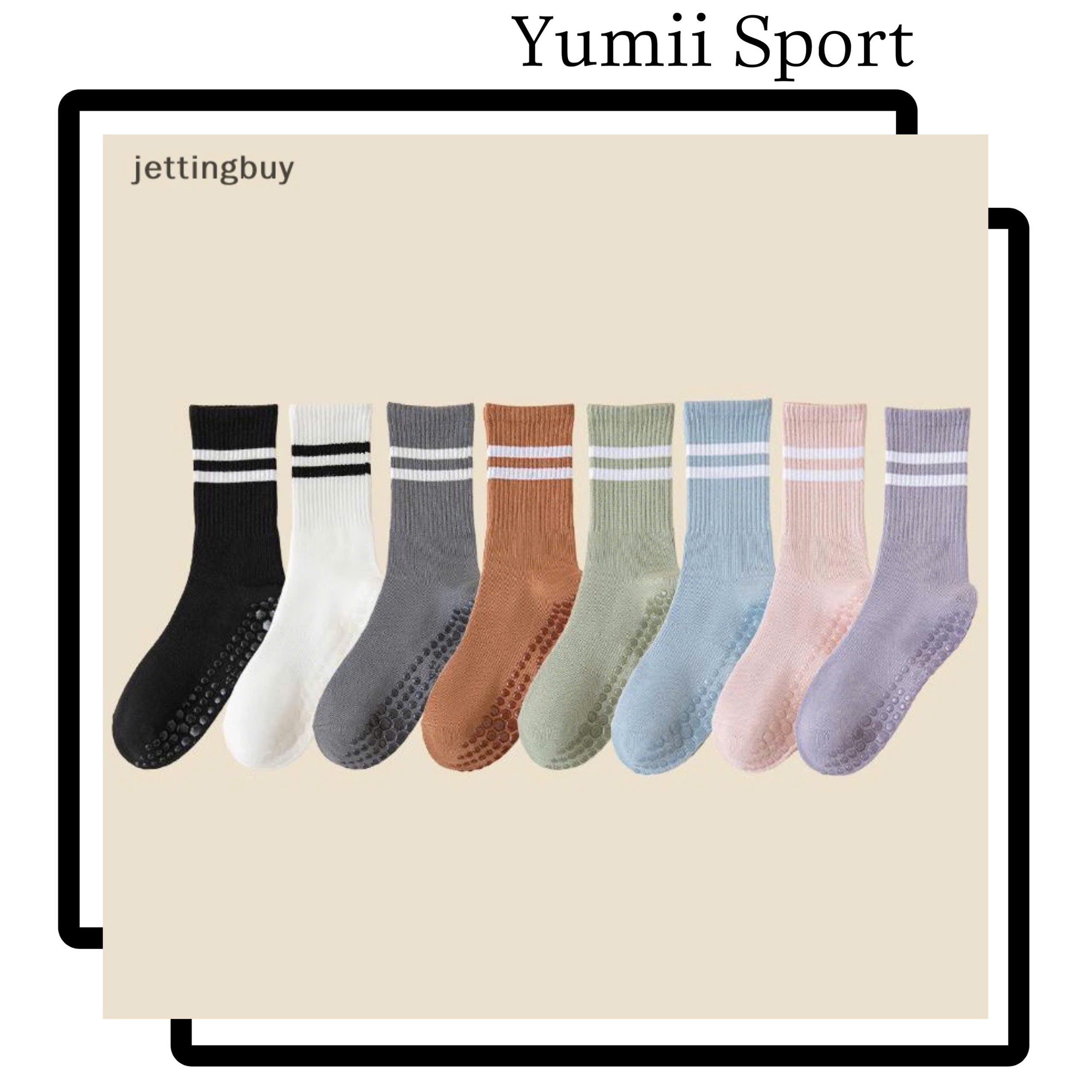 Vớ Yoga Nữ Cổ Cao, Tất Thể Thao Nữ Cotton Chống Trượt Thoáng Mát Co Dãn, Vớ Nữ Cổ Cao Yoga Cao Cấp_thumbnail_4