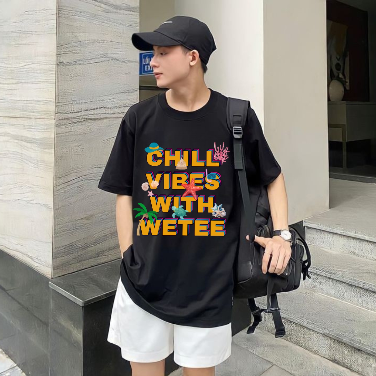 Áo thun unisex nam nữ CHILL VIBES local brand We Tee form oversize rộng cotton 250gsm - WU1074 WU1074