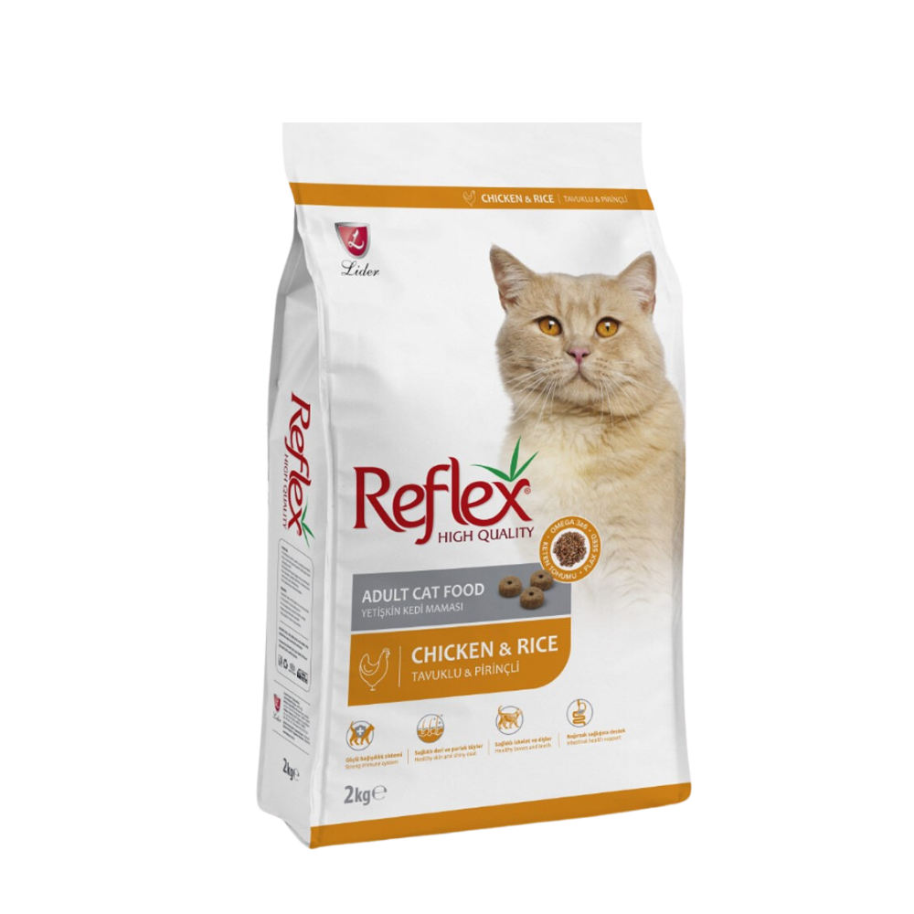 Thức ăn cho mèo Reflex Adult Cat Food Chicken & Rice (vị thịt gà) 2Kg