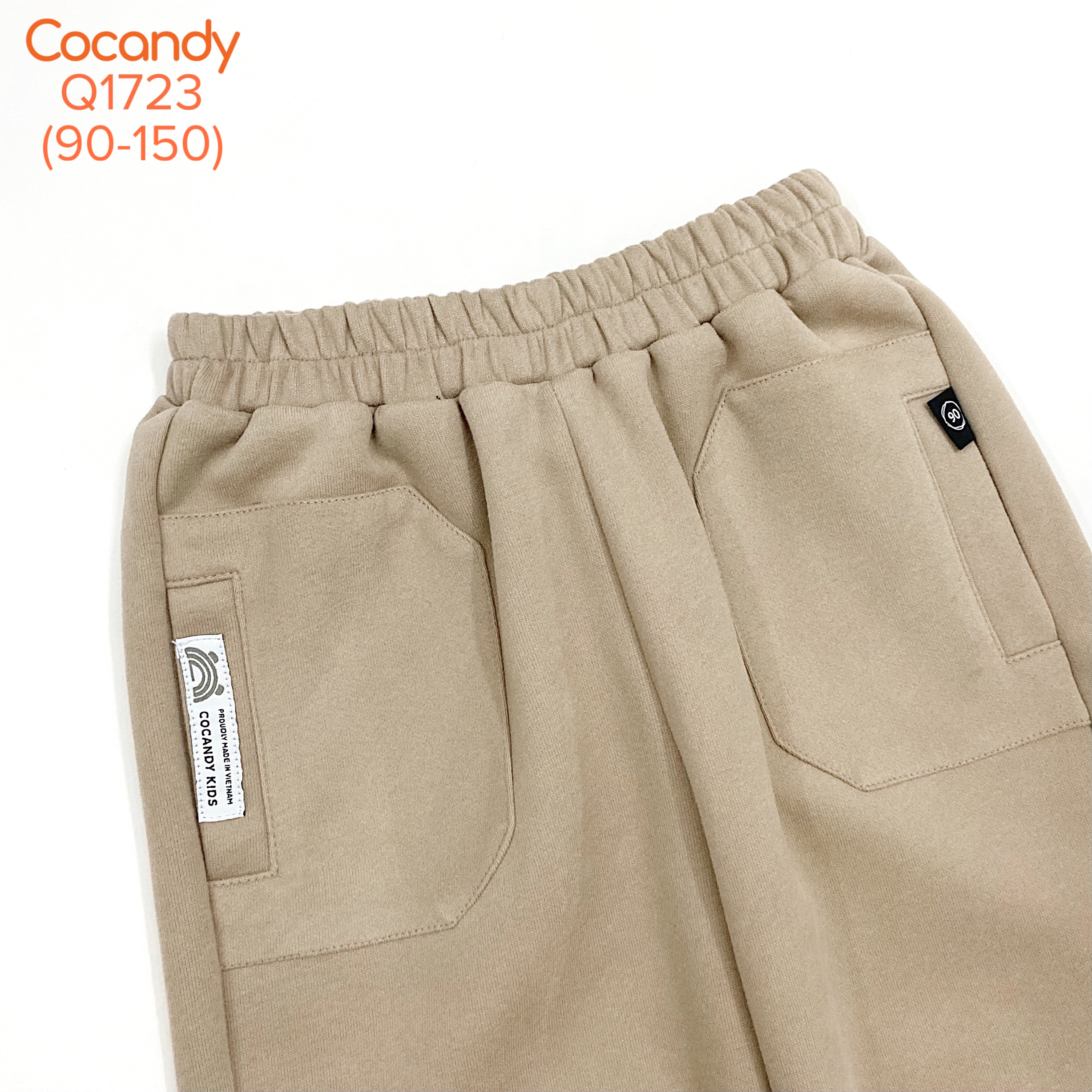 Quần dài BE ĐẬM trơn bo gấu_thumbnail_1