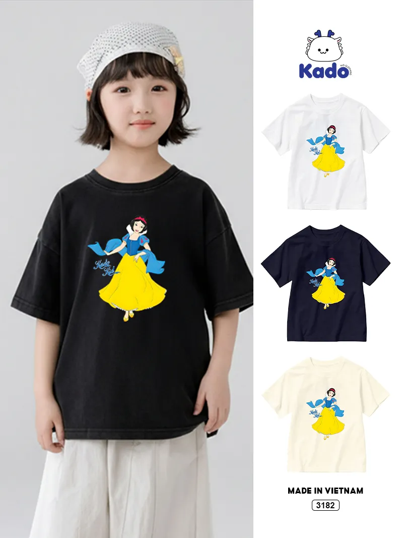 Áo thun bé gái Bạch Tuyết Kado 3182