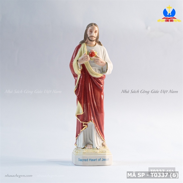 Tượng sứ Chúa Thánh Tâm 15cm ✔_thumbnail_1