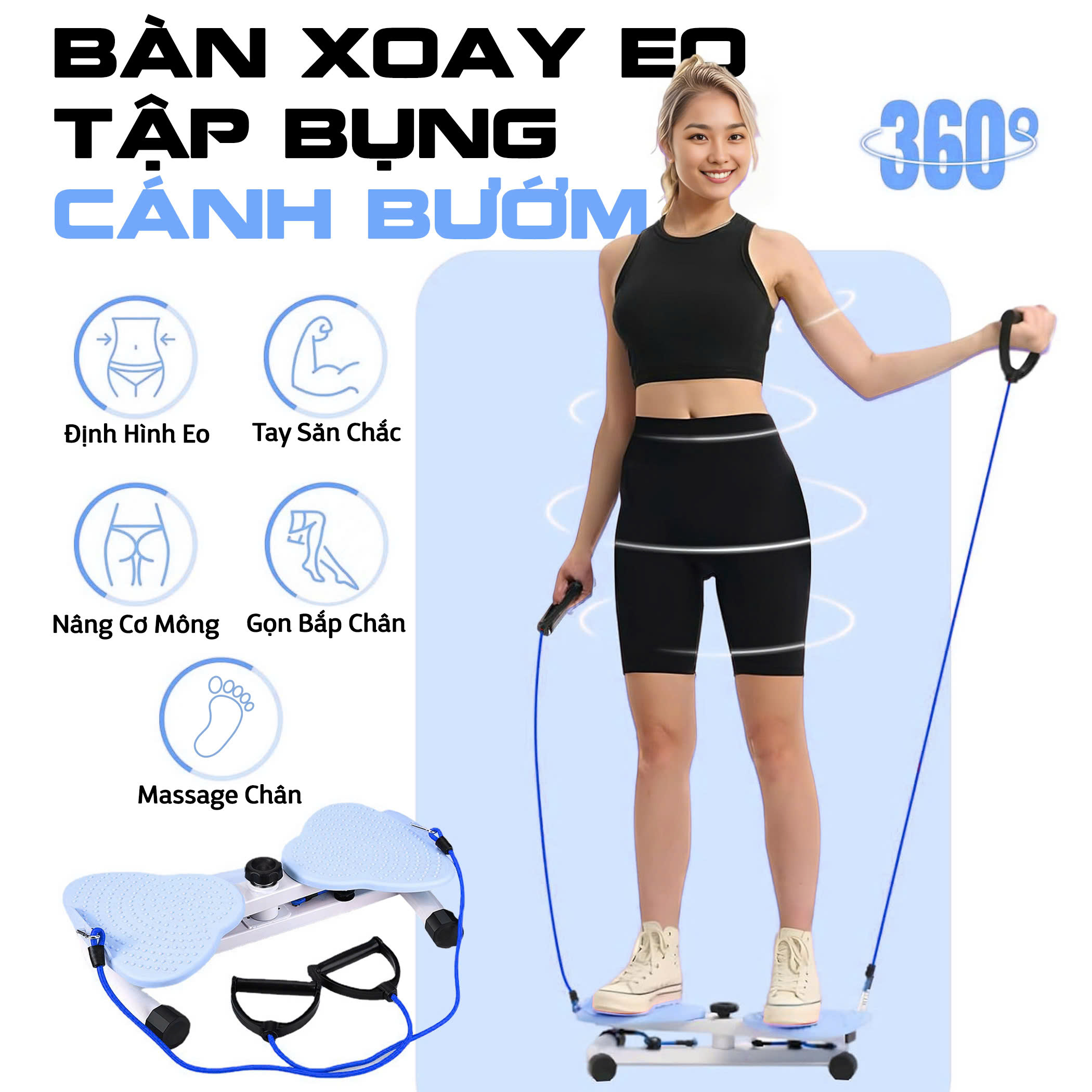 Bàn Xoay Eo Đốt Mỡ Habana Sport [ Kèm Bộ Phụ Kiện Chuyên Dụng] + Đai Chống Gù)_thumbnail_4