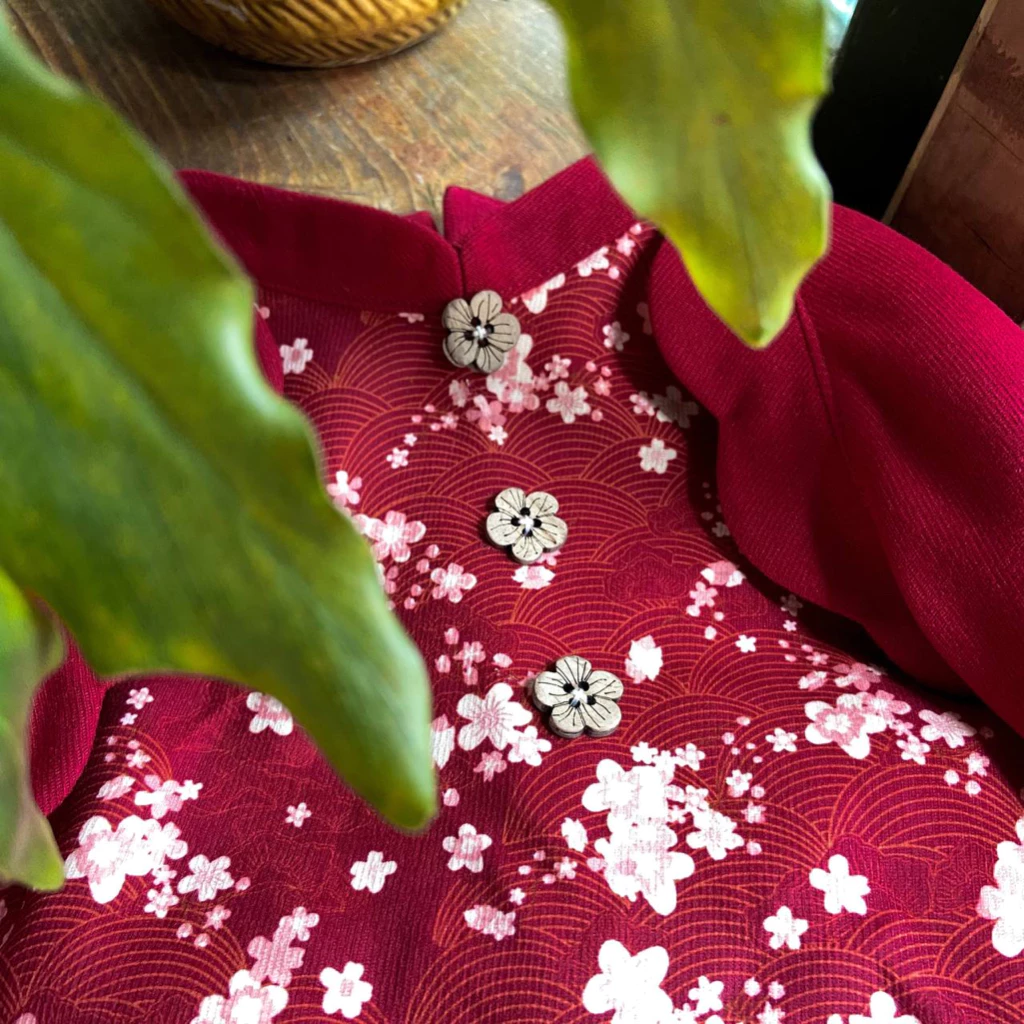 Bộ áo dài hoa ĐỎ bé gái_thumbnail_2