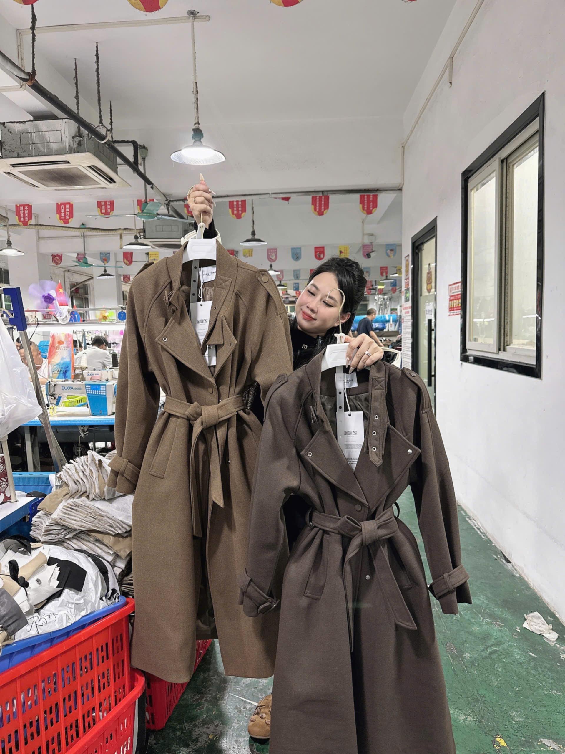 Áo mangto đai khuy - V21