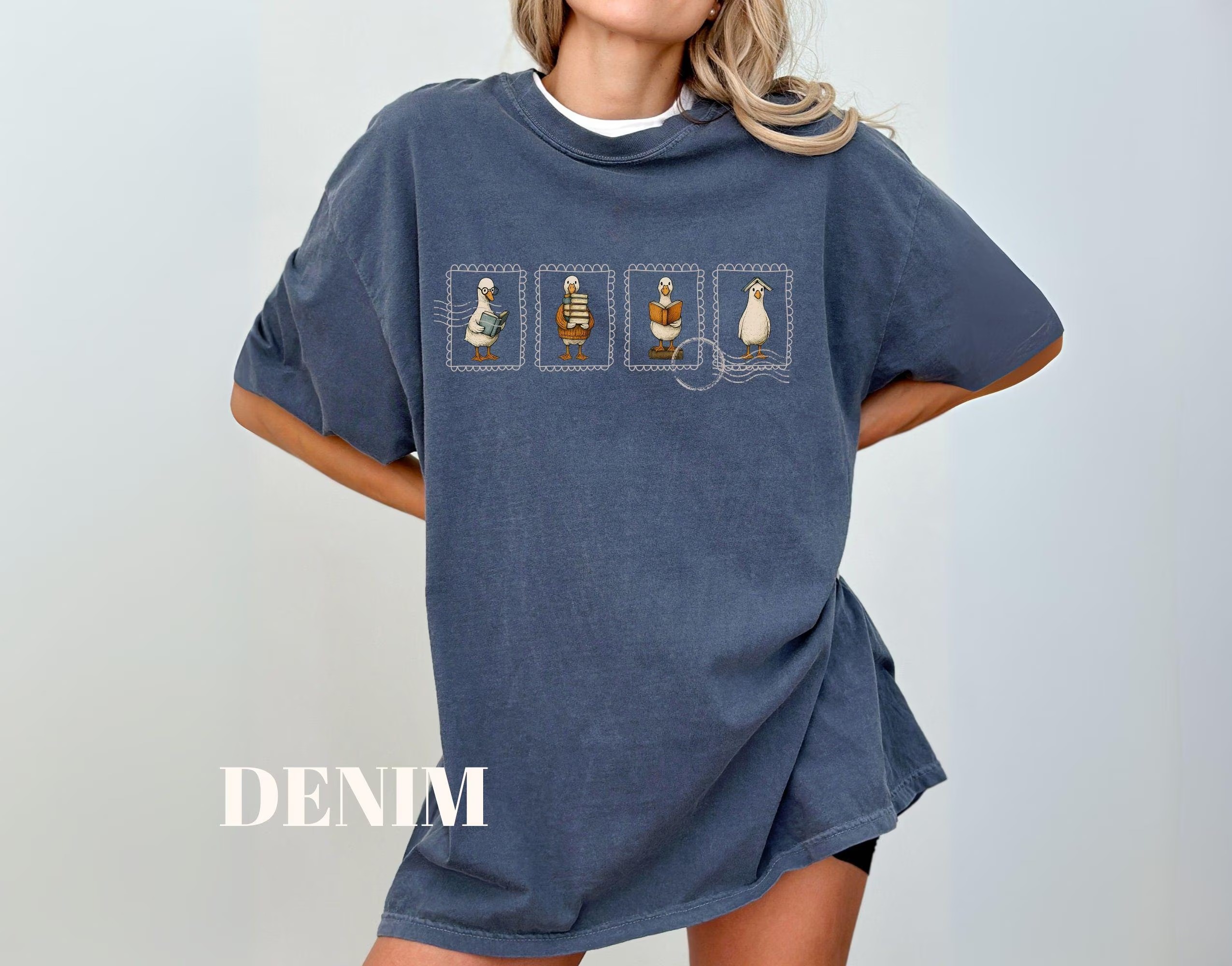 Relaxed-Fit Graphic Shirt with Cute Character Design_thumbnail_2