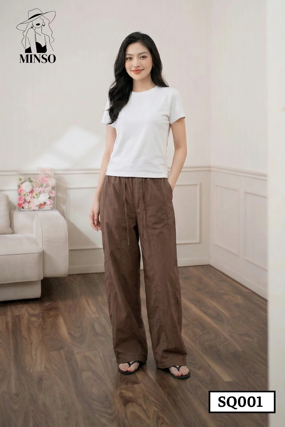 Quần dáng suông ống rộng SQ001