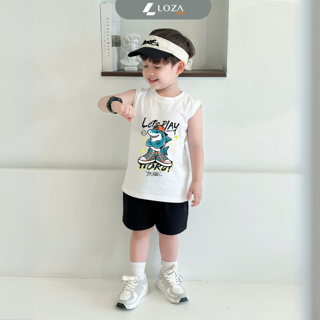 Bộ ba lỗ bé trai in hình Tralalero Tralala - Loza Kids BL402_thumbnail_2