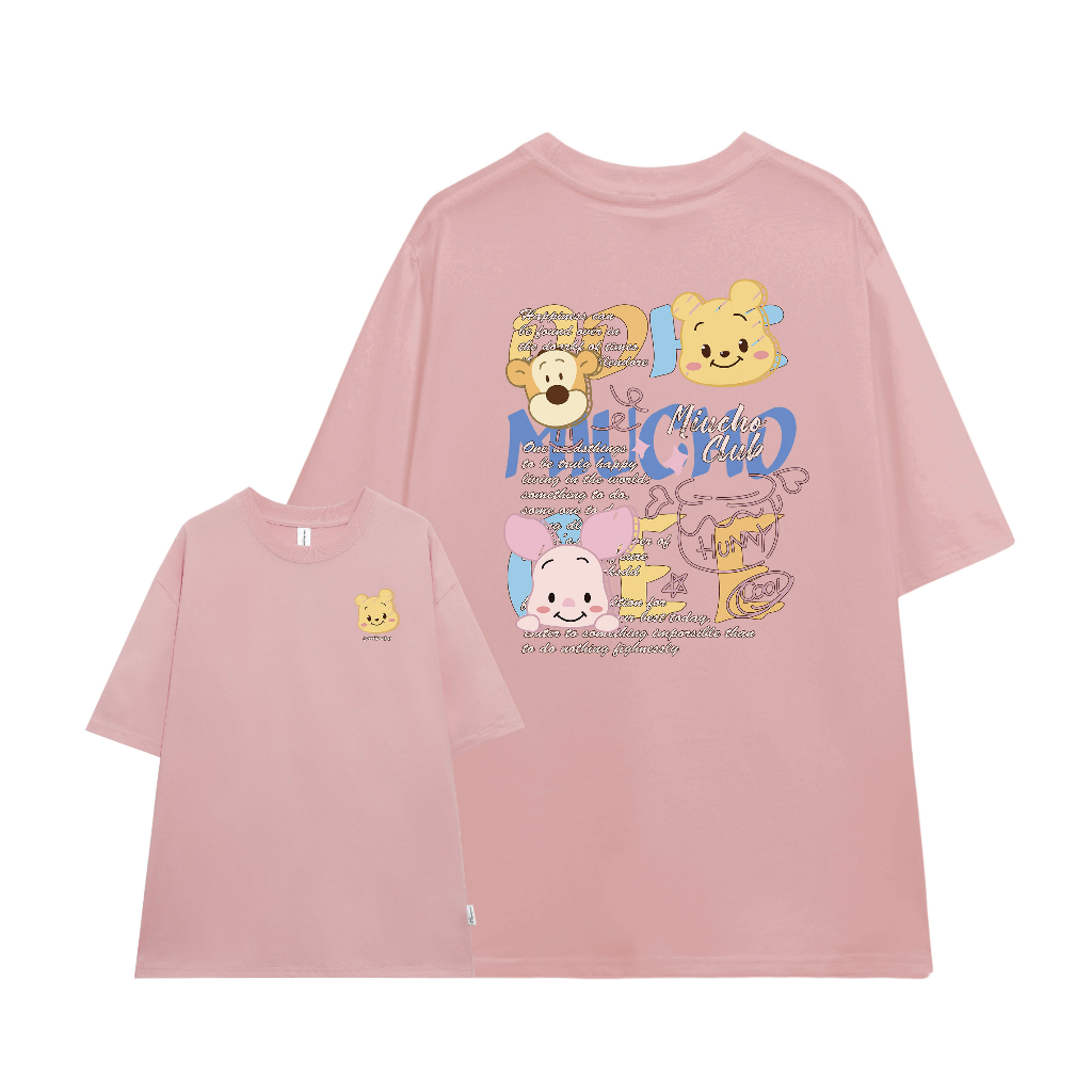 Áo thun unisex form rộng AT375 Miucho basic tee tay lỡ dành cho nam nữ in graphic