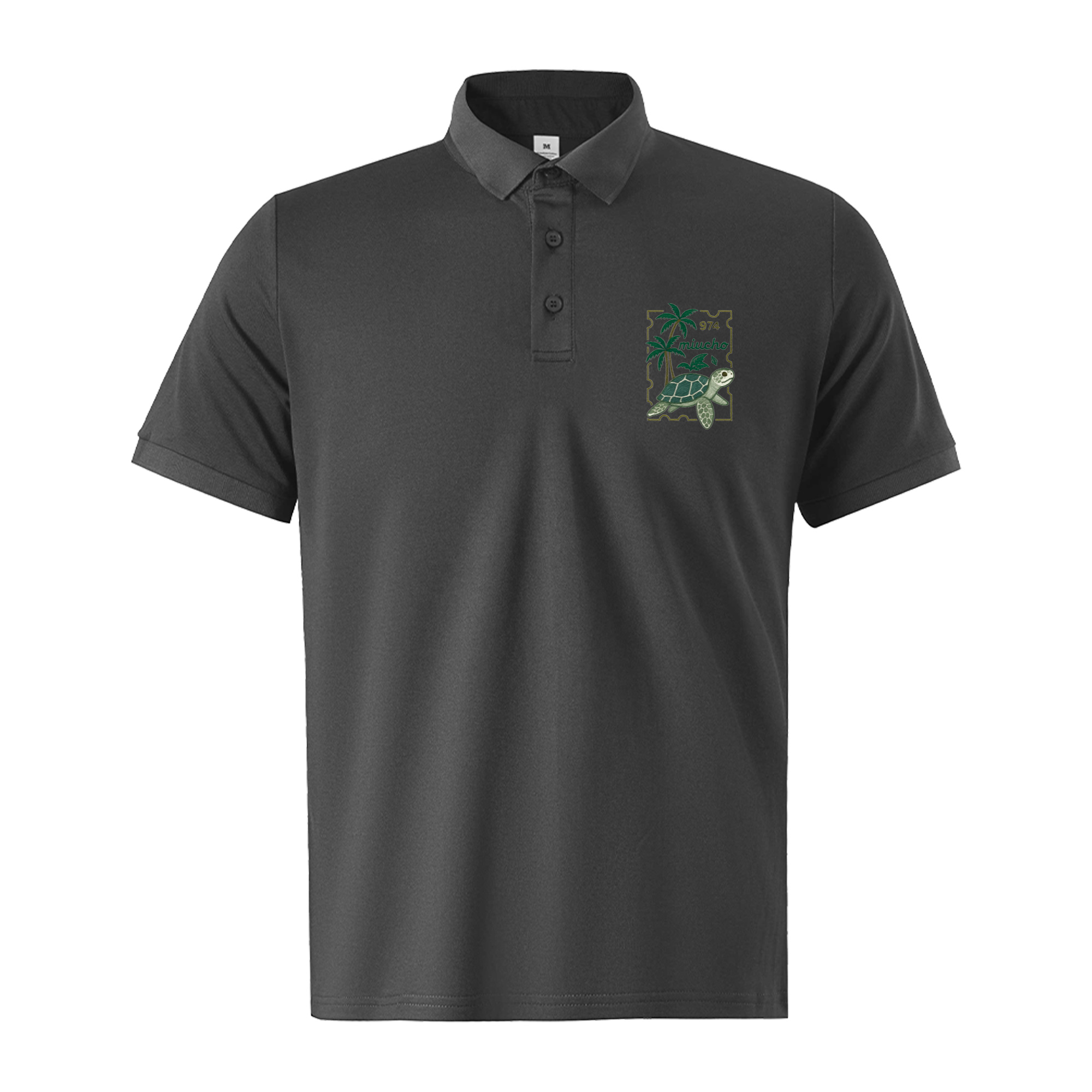 Áo polo nam form regular PLCSD2392 Miucho Iconic vải cá sấu đứng form thoáng mát in artwork_thumbnail_8