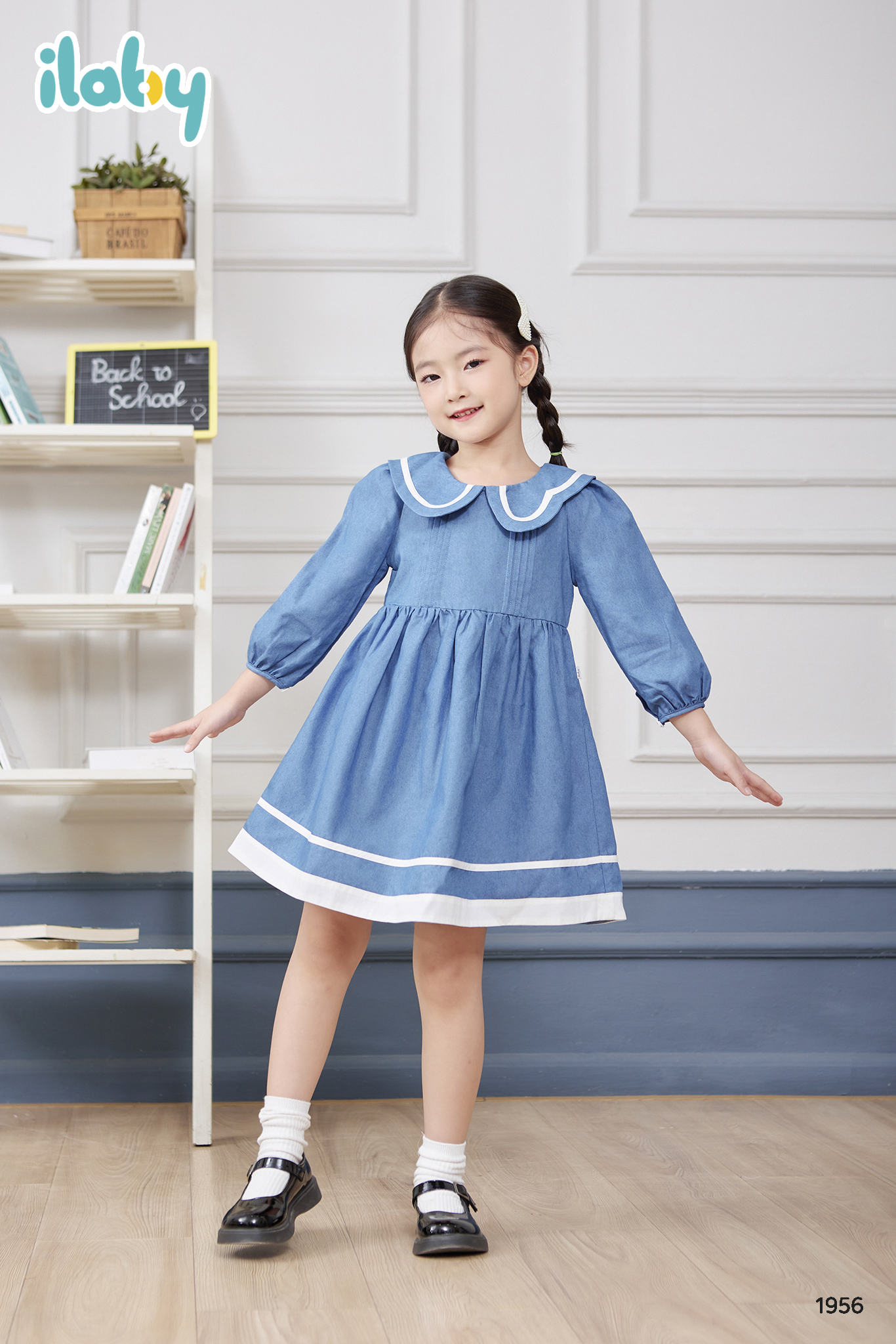 Váy lá cổ cánh bướm lệch phối dây_thumbnail_2