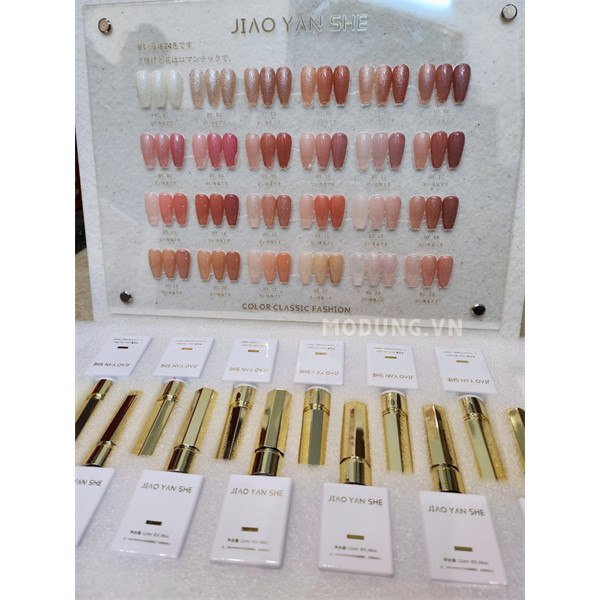 Set sơn gel - 24 màu -thạch hồng nhũ kim tuyến - JIAO YAN SHE_thumbnail_1