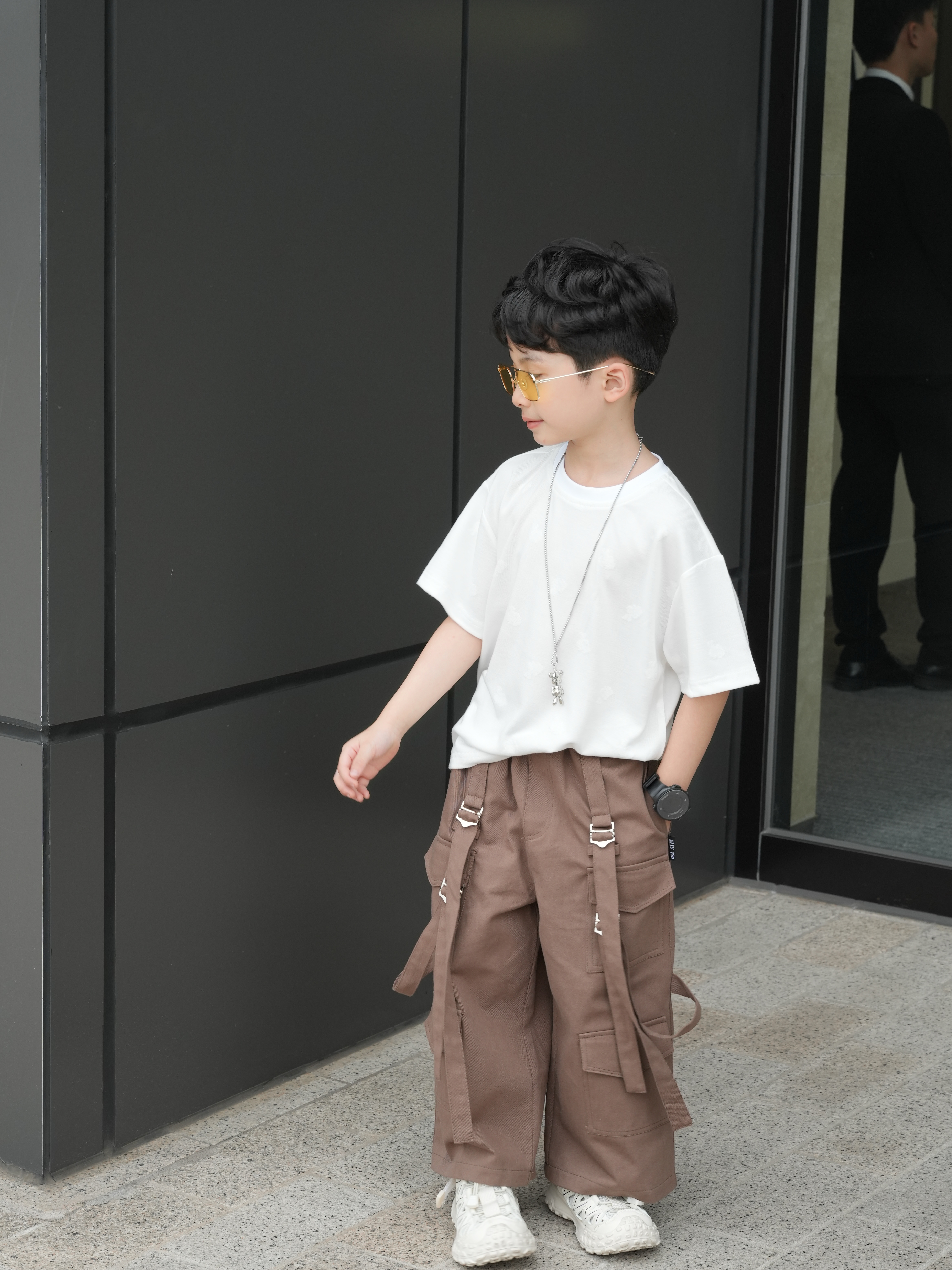 Áo Thun ALLY Bé Trai Cotton Cao Cấp – Thêu Hình Thỏ Chìm Cực Xinh – Dáng Rộng Unisex _thumbnail_5