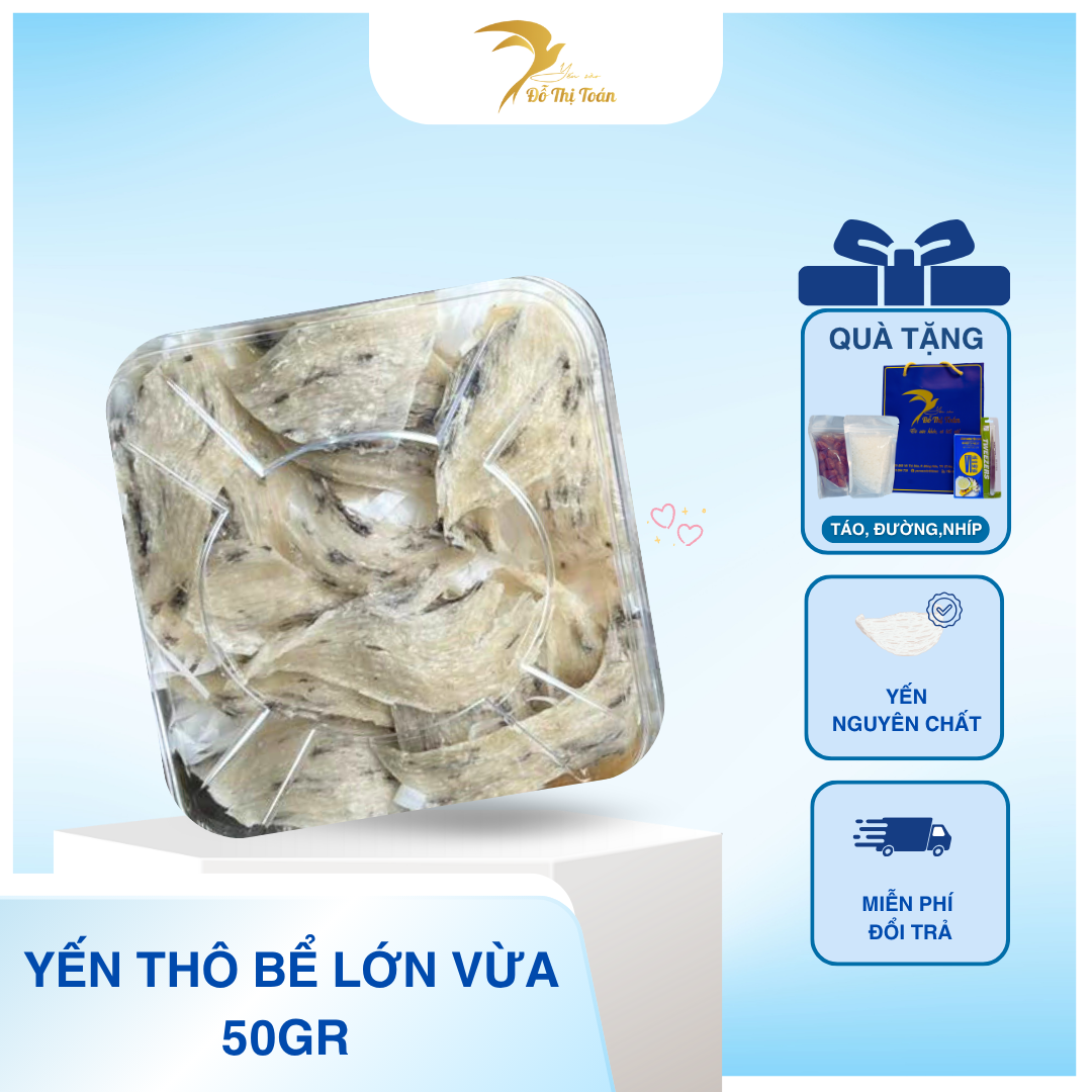 [T56] YẾN THÔ BỂ LỚN VỪA- HỘP 50GR
