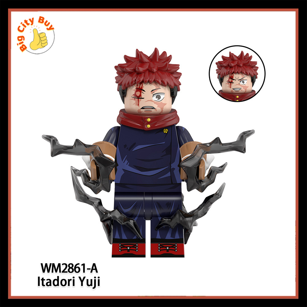 Mô hình Jujutsu Kaisen Minifigure Chú Thuật Hồi Chiến Đồ Chơi Lắp Ráp Anime Nổi Tiếng Nhật Bản Gojo Yuji_thumbnail_7
