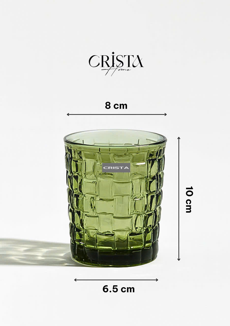 Bộ 6 cốc thủy CRISTA HOME tinh vân caro 280ml_thumbnail_9