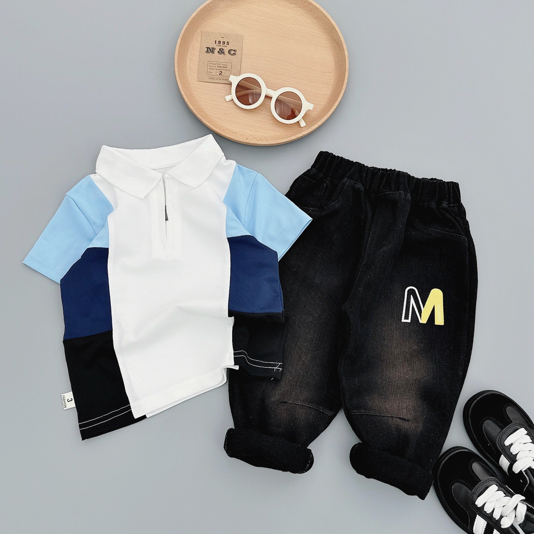 K35 BỘ POLO ÁO 3 MÀU CÓ KHÓA KÉO- A116.612