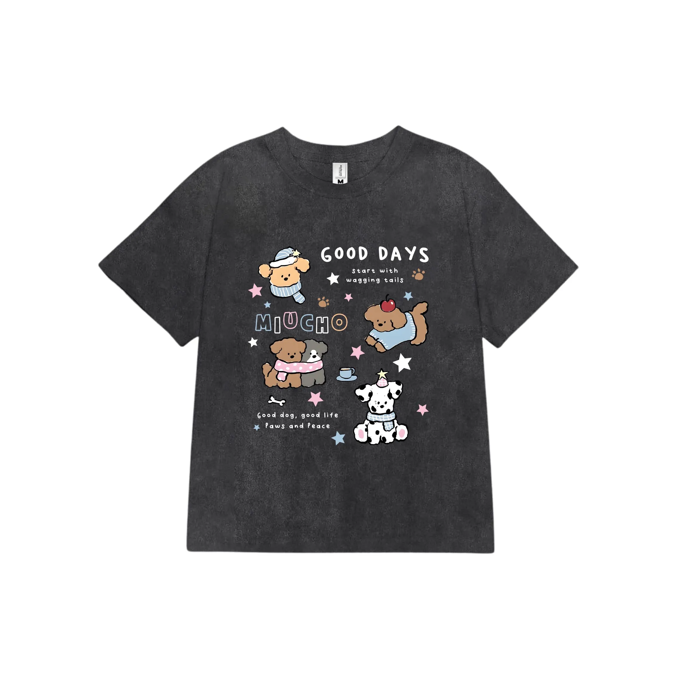 Áo baby tee nữ Miucho vải cotton 2 chiều dày dặn thoáng mát Good Days in mix nhiều màu 2739_thumbnail_7