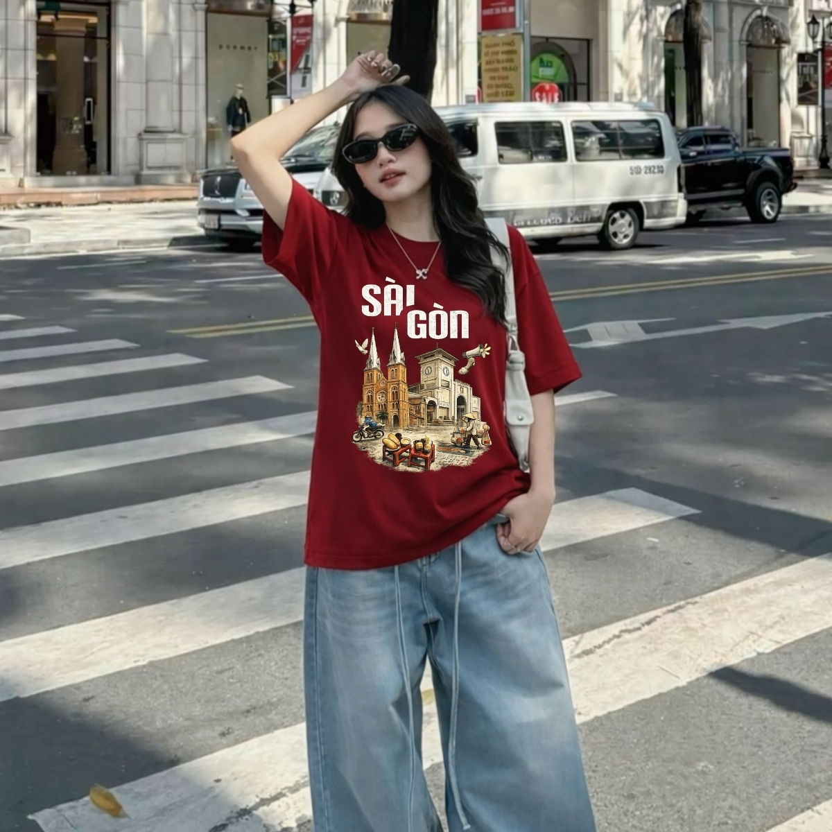Áo thun unisex UX30-1181 địa điểm nổi tiếng SÀI GÒN dáng oversized local brand WETEE_thumbnail_6