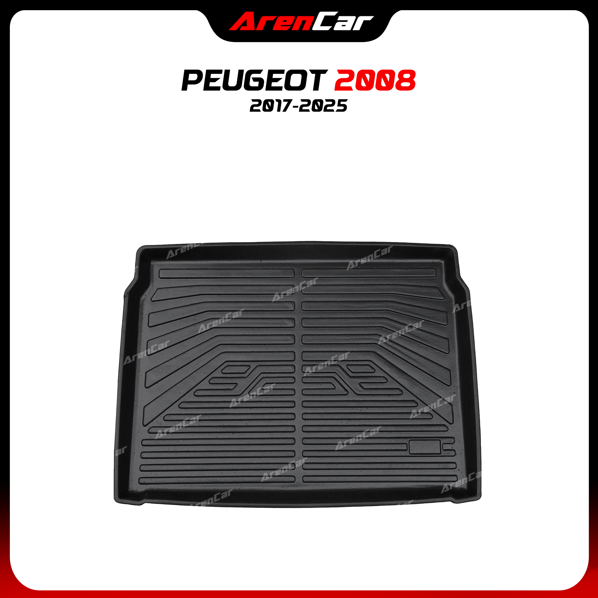 Thảm lót cốp nhựa đúc TPE Peugeot 2008