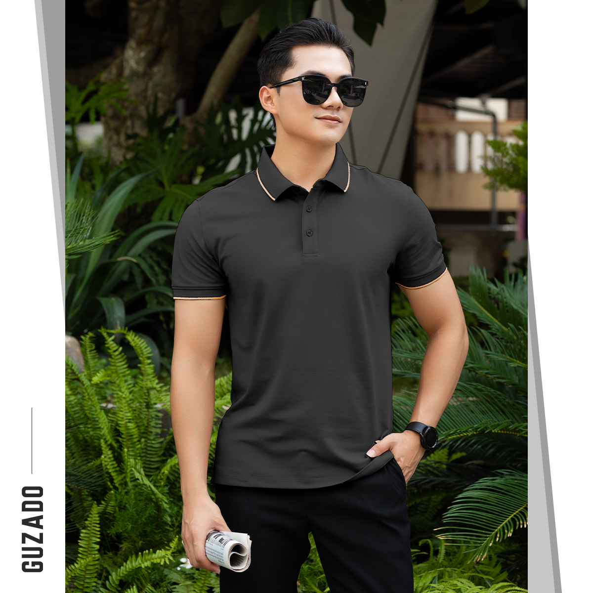 Áo Polo Nam Guzado Vải Coolmax Cá sấu Co Giãn MPS207_thumbnail_8