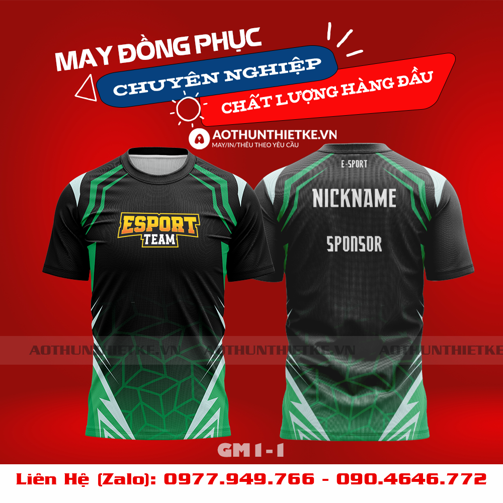Mẫu Áo Game Thủ Esports Thiết Kế - TKGM73