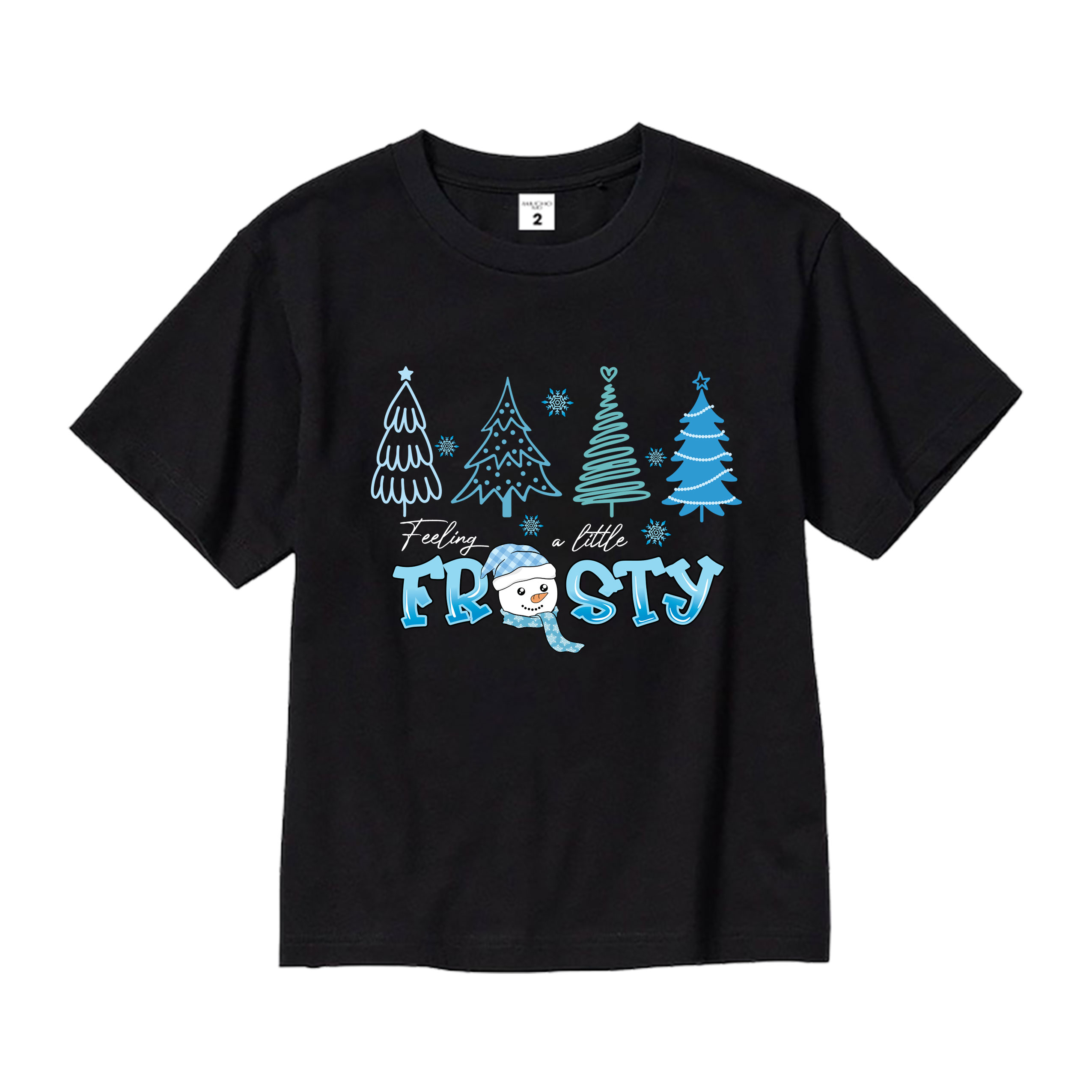 Áo thun bé gái giáng sinh noel from rộng chất vải cotton thoáng mát AED1704 Miucho Kid in artwork_thumbnail_9