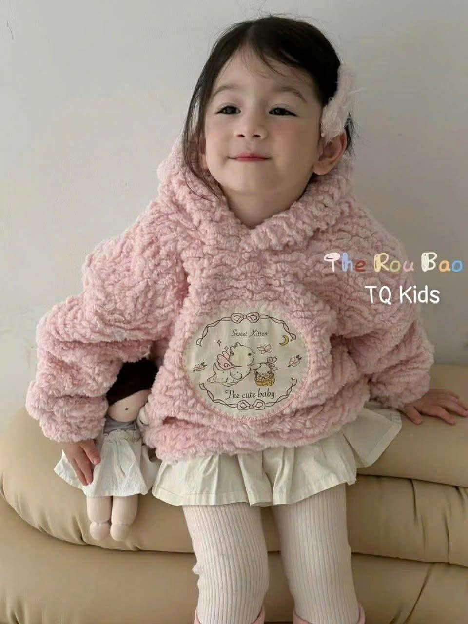 (M111) Áo lông liền mũ họa tiết mèo_thumbnail_0