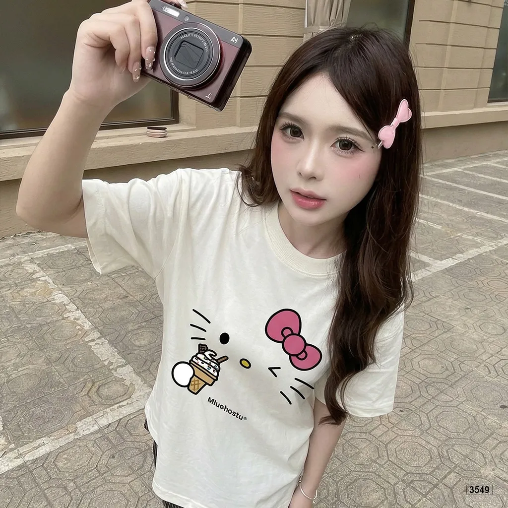 Áo thun boxy nữ tính kitty hot trend Miucho 3549_thumbnail_2